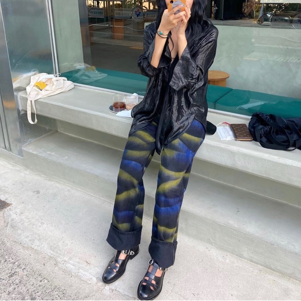 *SOLD ON DEPOP* Eckhaus Latta wide leg shadow dye